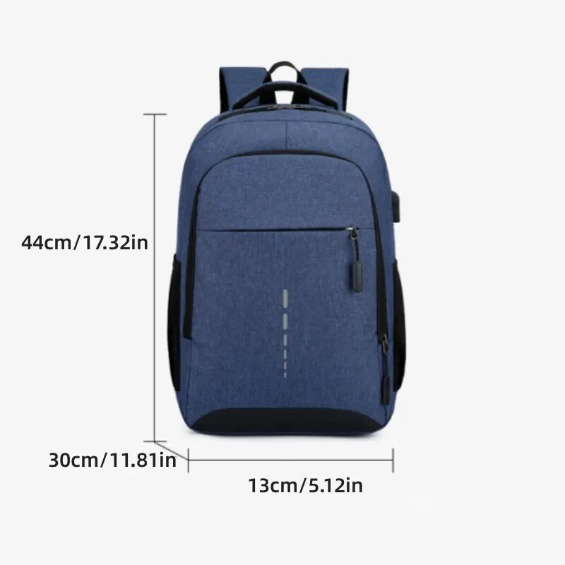 Mochila para hombre, de gran capacidad, sencilla, de moda, para viajes, para mujer, para estudiantes, para ordenador - Imagen 2